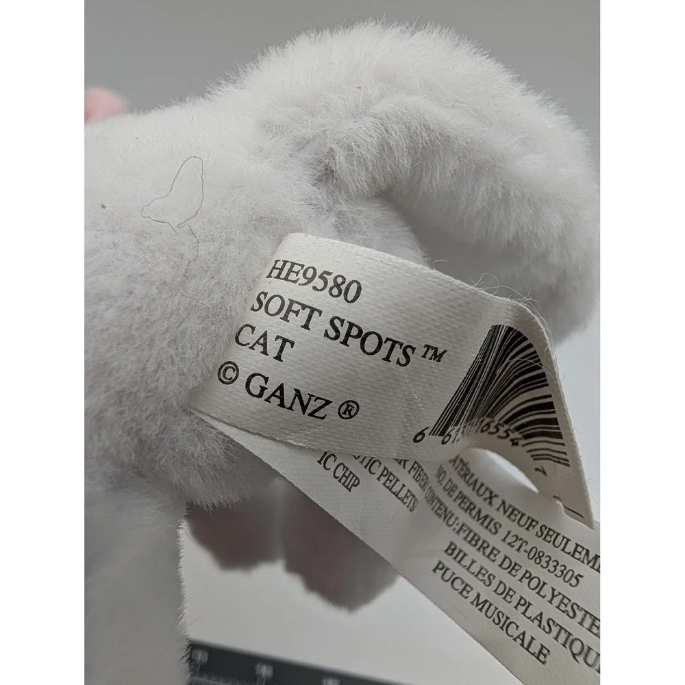 Ganz Soft Spots Cow Rabbit Cat Pal Plush‎ Lot White Black Farm Animal